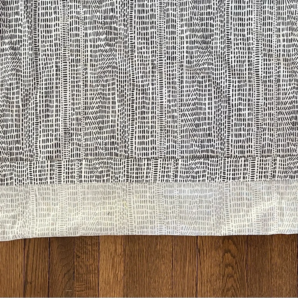 West Elm Cotton Canvas Bomu Curtains, Midnight, 96”